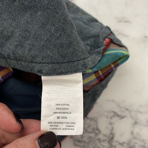 J. Crew Indian Madras Plaid Bermuda Shorts 33 - Picture 5 of 5